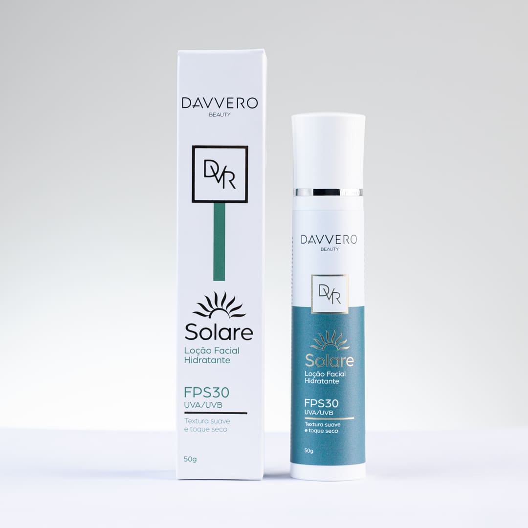 Loção Facial Hidratante com Proteção Solar